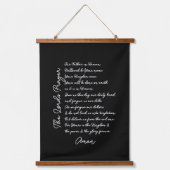 Die Christliche Holzrolle des Herrn im Gebet Wandteppich Mit Holzrahmen (Vorderseite)