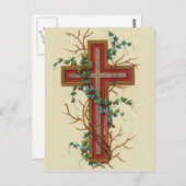 Die Christlichen Postkarten des Heiligen Kreuzes (Vorne/Hinten)