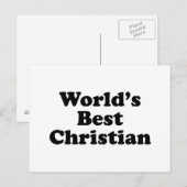 Die christlichste Welt Postkarte (Vorne/Hinten)