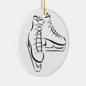 DIE CHRISTMAS-ORNATION DES EISEN-SKATERS KERAMIK ORNAMENT (Rechts)
