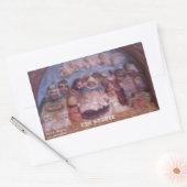 "DIE CHRISTMAS STABIL" RECTANGULAR STICKER (Umschlag)