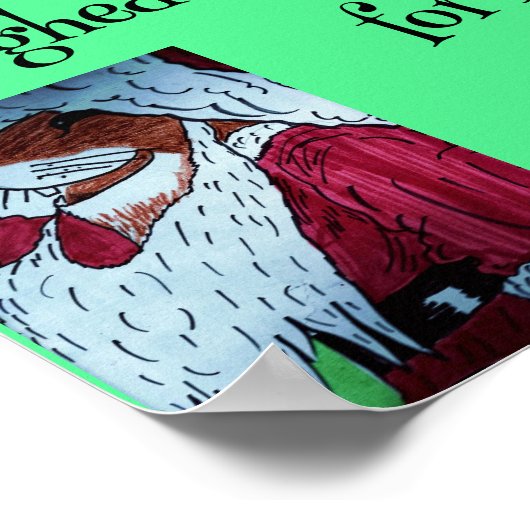 DIE CHRISTMAS VISITER POEM POSTER (Ecke)