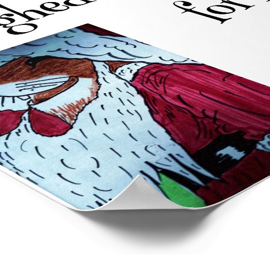 DIE CHRISTMAS VISITER POEM POSTER (Ecke)