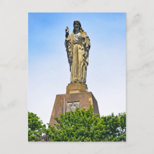 Die Christusstatue in San Sebastian-Donostia. Postkarte