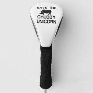 DIE CHUBBY UNICORN RHINO gerettet Golf Headcover