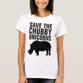 DIE CHUBBY UNICORNS Funny T - Shirt gerettet (Vorderseite)