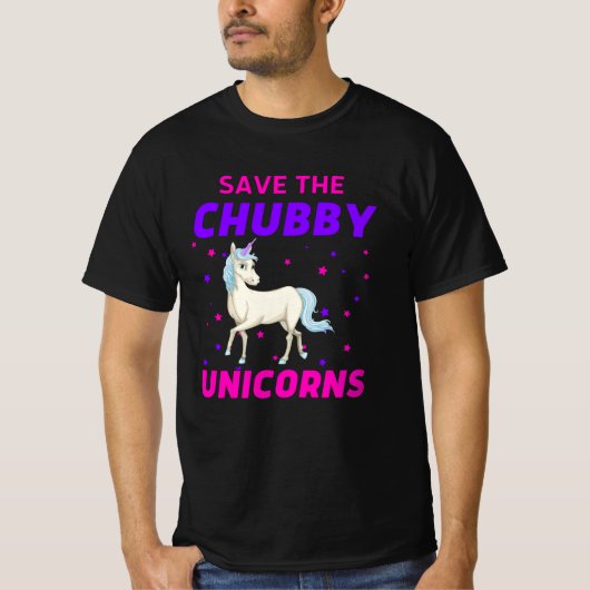 Die Chubby-Unikorne gerettet T-Shirt (Vorderseite)