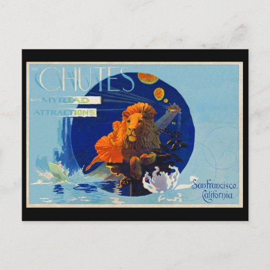 Die Chutes, Haight Street, San Francisco, Ca. Postkarte (Vorderseite)