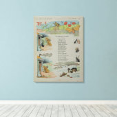 Die Cicada und die Ameise aus den Fabeln Leinwanddruck (Insitu (Holzboden))