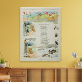 Die Cicada und die Ameise aus den Fabeln Leinwanddruck (Insitu (Wohnzimmer))