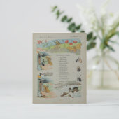 Die Cicada und die Ameise aus den Fabeln Postkarte (Stehend Vorderseite)