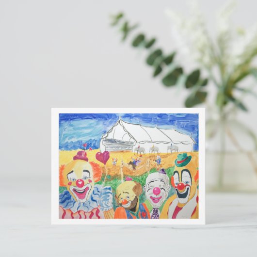 Die Circus Postkarte (Stehend Vorderseite)