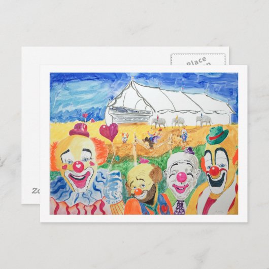 Die Circus Postkarte (Vorne/Hinten)
