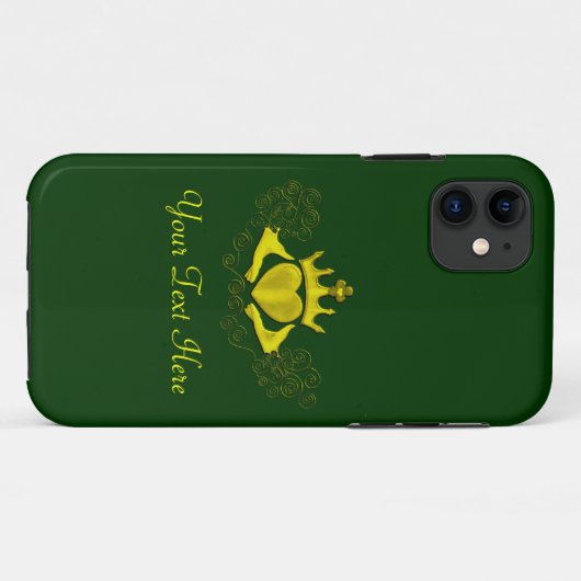 Die Claddagh (Gold) Case-Mate iPhone Hülle (Rückseite (Horizontal))
