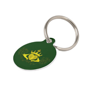 Die Claddagh (Gold) Haustiermarke