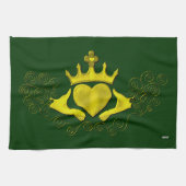 Die Claddagh (Gold) Küchentuch (Horizontal)