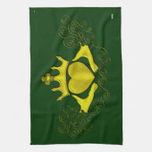 Die Claddagh (Gold) Küchentuch (Vertikal)