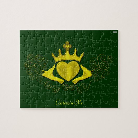 Die Claddagh (Gold) Puzzle (Horizontal)