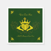 Die Claddagh (Gold) Serviette (Vorderseite)