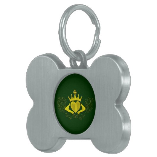 Die Claddagh (Gold) Tiermarke (Vorderseite rechts)