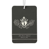 Die Claddagh (weiß) Autolufterfrischer (Rückseite)