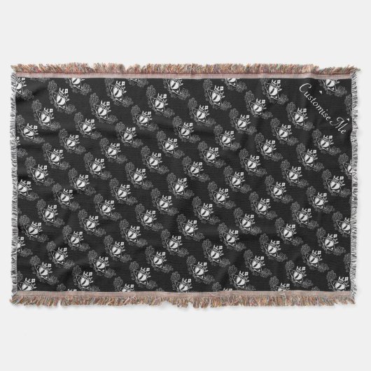 Die Claddagh (weiß) Decke (Vorderseite)