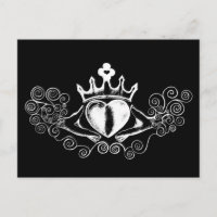 Die Claddagh (weiß)