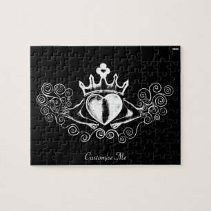Die Claddagh (weiß) Puzzle