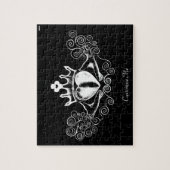 Die Claddagh (weiß) Puzzle (Vertikal)