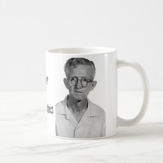 Die Clarence Graf Gideon Mugshot-Tasse Kaffeetasse (Rechts)