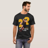 Die CLARK Cartoon Dribble BALL-Pose mit 22 Backgr T-Shirt (Vorne ganz)