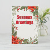 Die Classic-Urlaubskarte der Saison Feiertagskarte (Stehend Vorderseite)