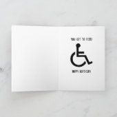 Die Climb Funny Birthday Grußkarte Karte (Innenseite)