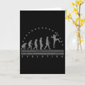 Die Climbing Evolution Retro Bouldering Männer Kle Karte (Gelbe Blume)