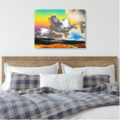 Die Clints der Dromore Card Akryline Print Leinwanddruck (Insitu (Schlafzimmer))