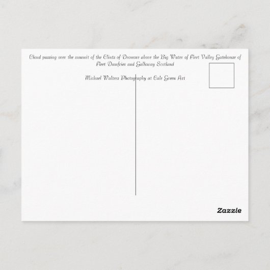Die Clints von Dromore Schottland Postkarte (Rückseite)