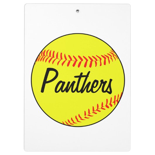 Die Clipboard des Custom Fastpech Softball Coach Klemmbrett (Rückseite)