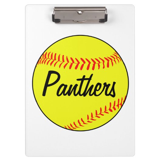 Die Clipboard des Custom Fastpech Softball Coach Klemmbrett (Vorderseite)