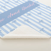 Die Cloud Blanket Blue Bows Fleece Decke Sherpadecke (3/4)