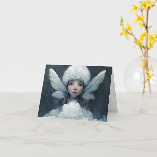 Die Cloud Fairy Karte (Gelbe Blume)