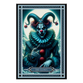 Die Clown-Tarot-Karte Poster (Vorderseite)