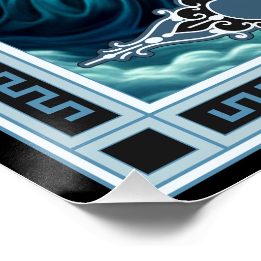 Die Clown-Tarot-Karte Poster (Ecke)