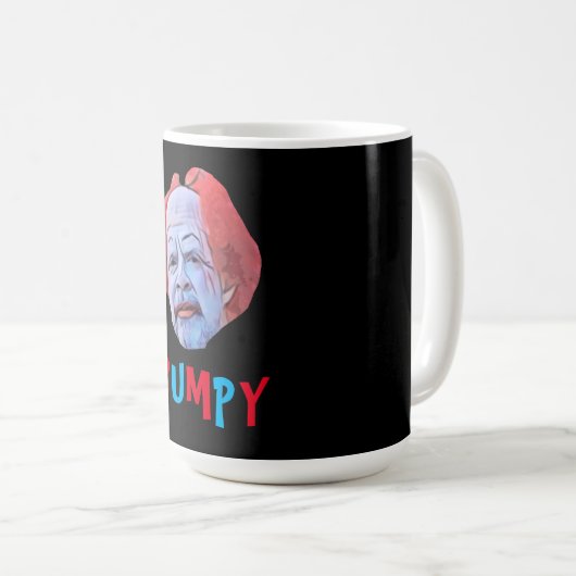 Die Clown-Tasse springen (sauber) Kaffeetasse (VorderseiteRechts)