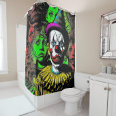 Die Clownduschvorhang verkürzen Duschvorhang (Beispiel)