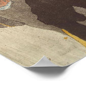 Die Clownesse in den Rouge, 1897 Poster (Ecke)