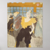 Die Clownesse in den Rouge, 1897 Poster (Vorne)