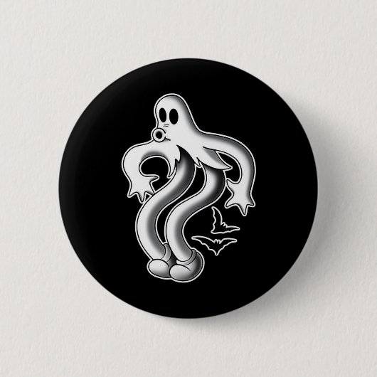 Die Clowngeister-Spooky-Fledermäuse Button (Vorderseite)