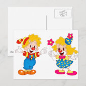die Clowns Postkarte (Vorne/Hinten)