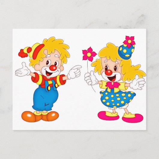 die Clowns Postkarte (Vorderseite)