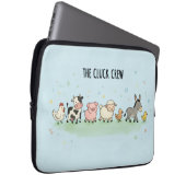 "Die Cluck-Crew" Laptopschutzhülle (Vorne Rechts)